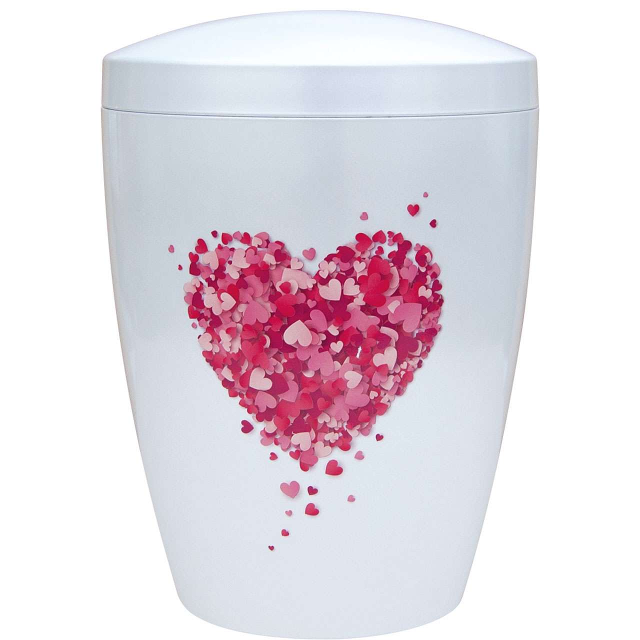 Bio Urne "Rosa Herz“, 270 mm, ø = 195 mm